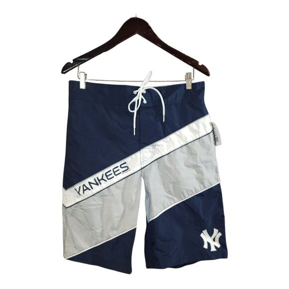 NWT MLB Genuine Merchandise New York Yankees Mesh-Lined Swim Trunks Men's L - Picture 2 of 6